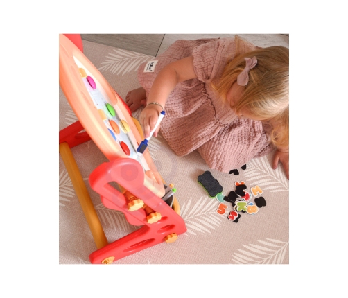 WOOPIE Dwustronna Tablica Magnetyczna do Rysowania i Nauki Liczb oraz Liter 56 el.