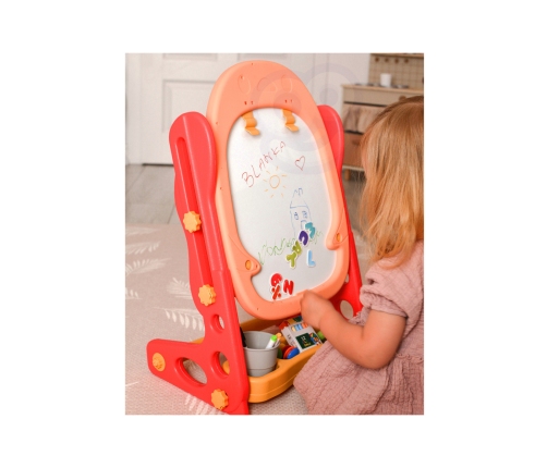 WOOPIE Dwustronna Tablica Magnetyczna do Rysowania i Nauki Liczb oraz Liter 56 el.