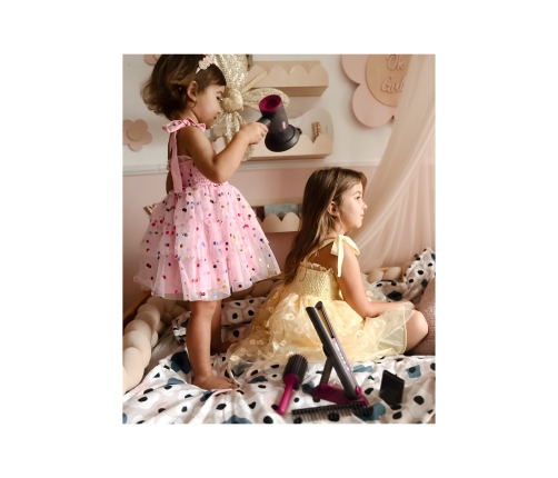 WOOPIE Zestaw Małego Fryzjera Suszarka Prostownica Akcesoria