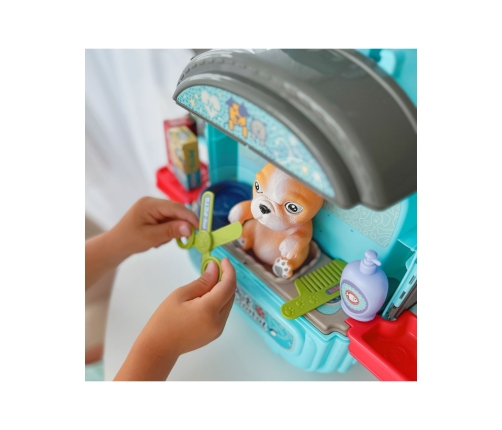 WOOPIE Zestaw Małego Weterynarza 3w1 Domek w Plecaku Piesek