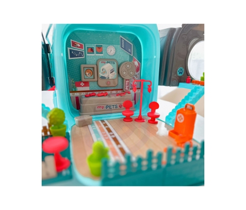 WOOPIE Zestaw Małego Weterynarza 3w1 Domek w Plecaku Piesek