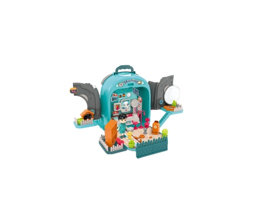 WOOPIE Zestaw Małego Weterynarza 3w1 Domek w Plecaku Piesek