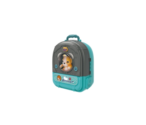 WOOPIE Zestaw Małego Weterynarza 3w1 Domek w Plecaku Piesek