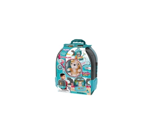 WOOPIE Zestaw Małego Weterynarza 3w1 Domek w Plecaku Piesek