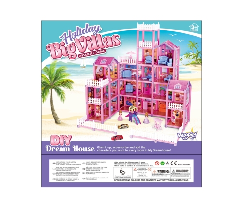 Leļļu māja WOOPIE LOVELY HOUSE 194 el.