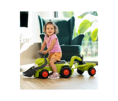 FALK Stumjamais traktors ar piekabi