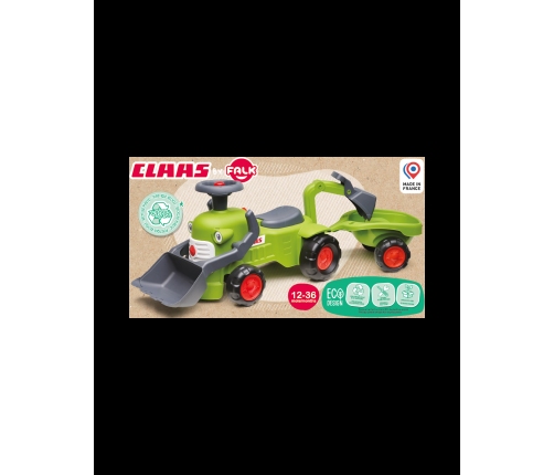 FALK Stumjamais traktors ar piekabi