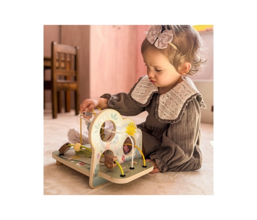 TOOKY TOY Drewniana Pętla Motoryczna Leśny Labirynt