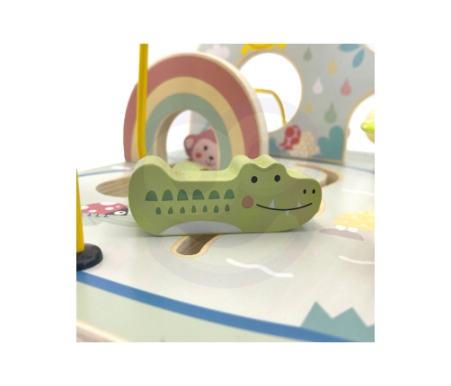 TOOKY TOY Drewniana Pętla Motoryczna Leśny Labirynt