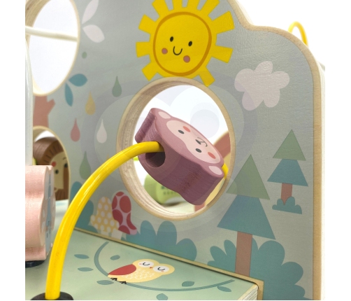 TOOKY TOY Drewniana Pętla Motoryczna Leśny Labirynt