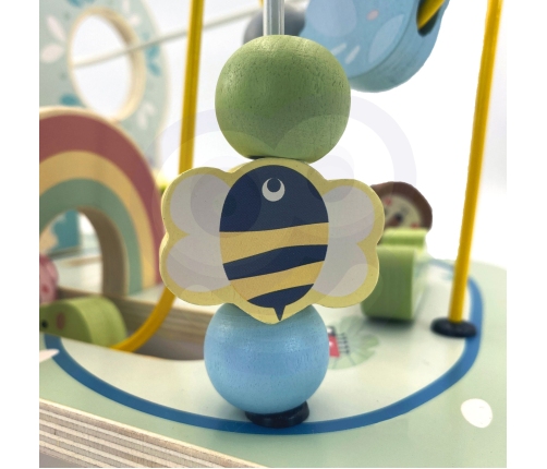 TOOKY TOY Drewniana Pętla Motoryczna Leśny Labirynt