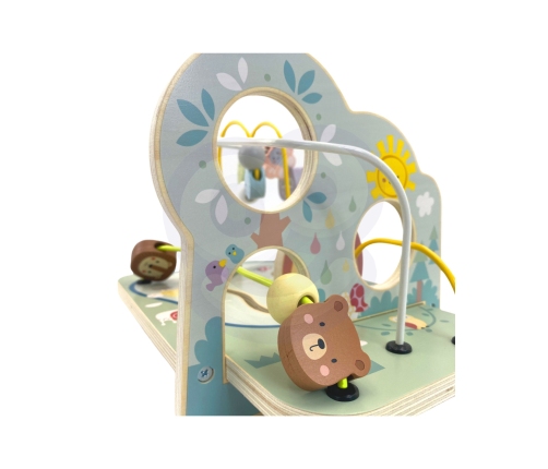 TOOKY TOY Drewniana Pętla Motoryczna Leśny Labirynt