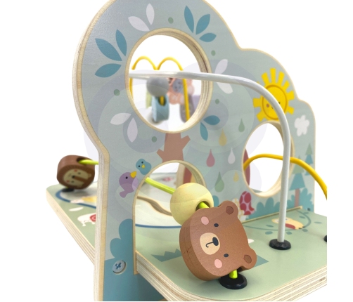 TOOKY TOY Drewniana Pętla Motoryczna Leśny Labirynt