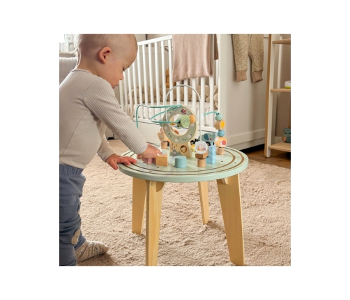 TOOKY TOY Drewniany Stół Aktywności Montessori Pętla Motoryczna