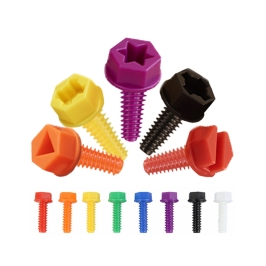 MASTERKIDZ Kolorowe Śrubki 5 Kształtów Do Tablicy Kreatywnej STEM 512 Sztuk Mix Kolorów