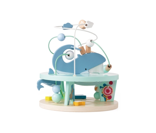 CLASSIC WORLD Drewniany Edukacyjny Labirynt Przeplatanka Życie Morskie 18m+