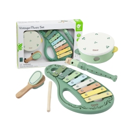 CLASSIC WORLD Drewniany Zestaw Vintage Instrumentów Muzycznych 18ms+ CLASSIC WORLD Drewniany Zestaw Vintage Instrumentów Muzycznych 18ms+