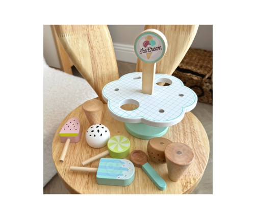 TOOKY TOY Drewniane Lody Magnetyczne na Stojaku