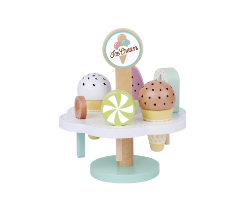 TOOKY TOY Drewniane Lody Magnetyczne na Stojaku