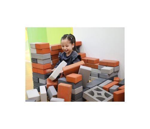 CLASSIC WORLD EDU Mega Klocki Konstrukcyjne Cegiełki EVA Miękkie do Budowania