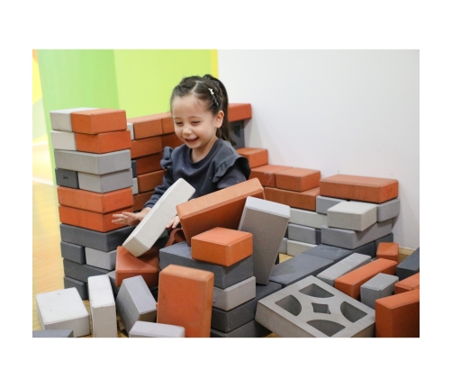 CLASSIC WORLD EDU Mega Klocki Konstrukcyjne Cegiełki EVA Miękkie do Budowania