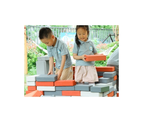 CLASSIC WORLD EDU Mega Klocki Konstrukcyjne Cegiełki EVA Miękkie do Budowania