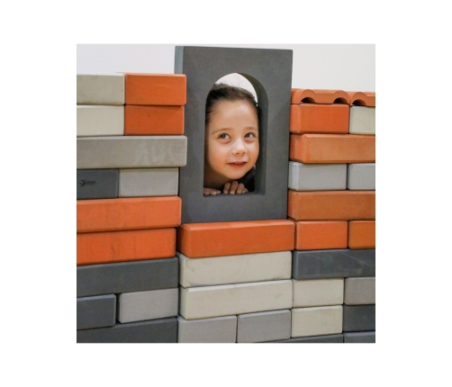 CLASSIC WORLD EDU Mega Klocki Konstrukcyjne Cegiełki EVA Miękkie do Budowania