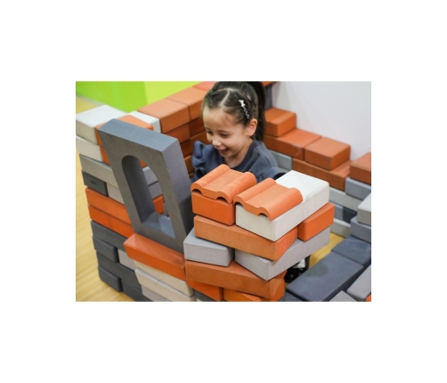 CLASSIC WORLD EDU Mega Klocki Konstrukcyjne Cegiełki EVA Miękkie do Budowania