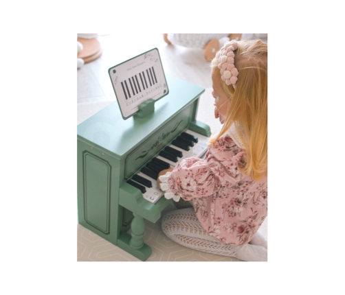 CLASSIC WORLD Pianinko Vintage + Książeczka do Nauki