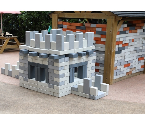 CLASSIC WORLD EDU Mega Klocki Konstrukcyjne Cegiełki EVA Miękkie do Budowania 90 el.