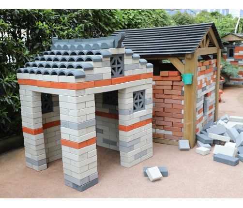 CLASSIC WORLD EDU Mega Klocki Konstrukcyjne Cegiełki EVA Miękkie do Budowania 90 el.