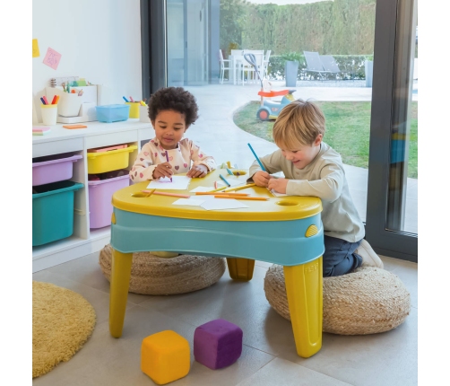 FEBER Stolik Wodny z Przykrywą CASUAL 4w1 Piaskownica Biurko Stolik Piknikowy Akc.