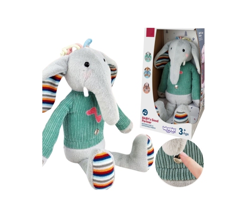WOOPIE BABY Interaktywny Słonik Przytulanka z Dźwiękiem i Światłem