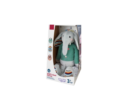 WOOPIE BABY Interaktywny Słonik Przytulanka z Dźwiękiem i Światłem