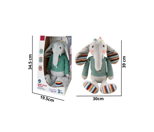 WOOPIE BABY Interaktywny Słonik Przytulanka z Dźwiękiem i Światłem