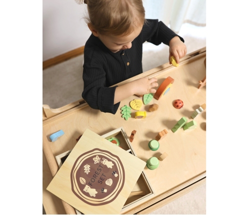 TOOKY TOY Zestaw Leśny Układanka w Stosy Klocki Figurki