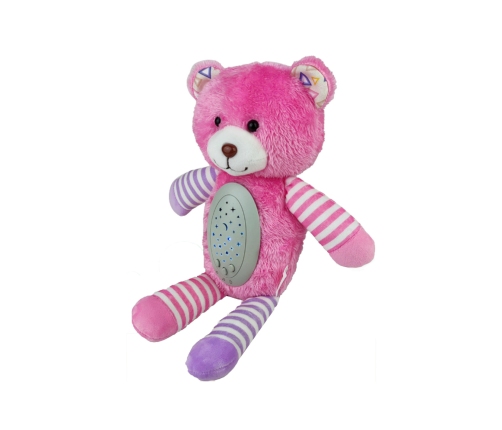 WOOPIE BABY Przytulanka Usypiacz Projektor 2w1 Różowy Miś - 10 Kołysanek