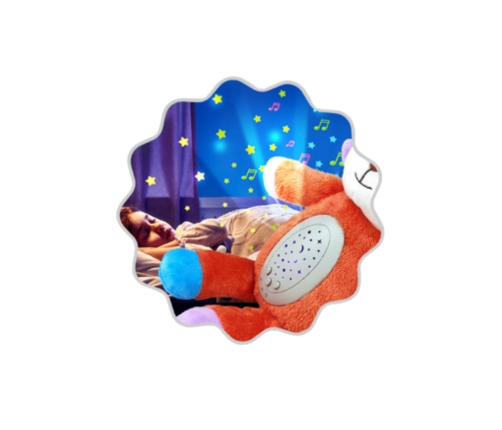 WOOPIE BABY Przytulanka Usypiacz Projektor 2w1 Różowy Miś - 10 Kołysanek