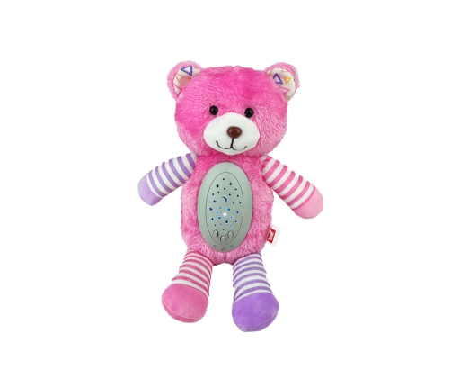 WOOPIE BABY Przytulanka Usypiacz Projektor 2w1 Różowy Miś - 10 Kołysanek