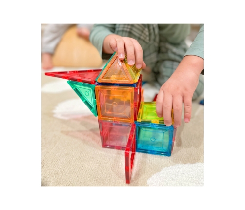WOOPIE Magnetyczne Klocki Konstrukcyjne Montessori 3D