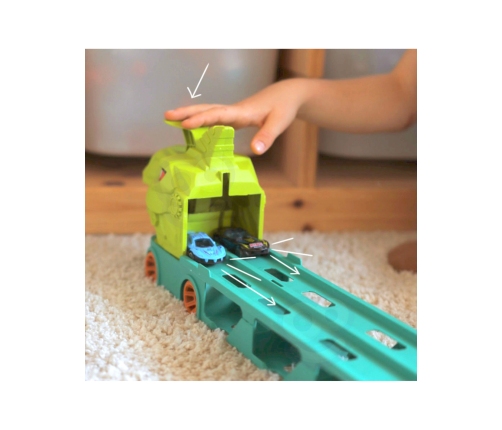 WOOPIE Zabawkowa Ciężarówka Dinozaur Tor 2,1 m dla Samochodzików