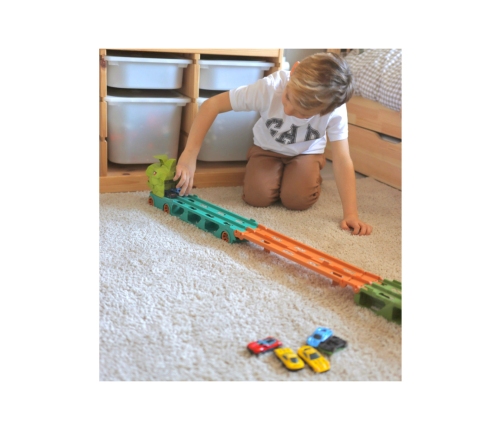 WOOPIE Zabawkowa Ciężarówka Dinozaur Tor 2,1 m dla Samochodzików