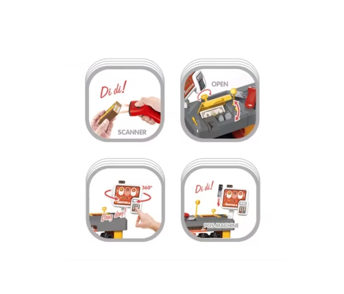 WOOPIE Interaktywny  Super Market dla Dzieci Akcesoria