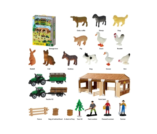 WOOPIE Zestaw Mały Farmer XL Figurki Gospodarstwo
