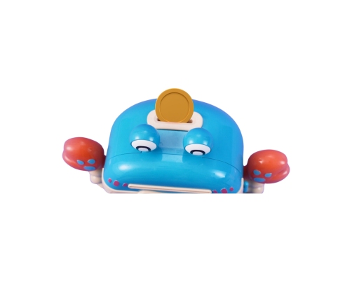 WOOPIE Elektroniczna Skarbonka Sejf Bankomat na Pin Kod Dostępu Krab Plecak Niebieski