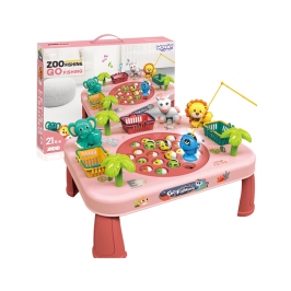 WOOPIE Gra Zręcznościowa Łowienie Ryb Interaktywny Stolik Różowy WOOPIE Gra Zręcznościowa Łowienie Ryb Interaktywny Stolik Różowy