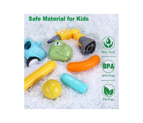 WOOPIE Klocki Magnetyczne Dinozaury Konstrukcyjne 84 el.