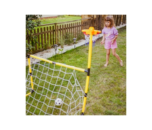 WOOPIE Zestaw 2w1 koszykówka Bramka do Piłki Nożnej + Piłki i Pompka
