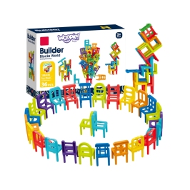 WOOPIE Gra Zręcznościowa Układanka Klocków Balansujące Krzesła 36 el. WOOPIE Gra Zręcznościowa Układanka Klocków Balansujące Krzesła 36 el.