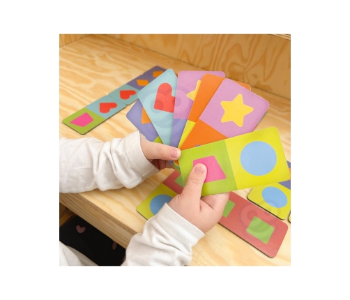 WOOPIE Gra Edukacyjna Transport Zwierzęta Puzzle Domino Montessori